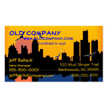 Sunset Skyline Business Card
