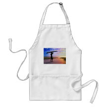 Sunset Surfer Sand & Clouds Aprons