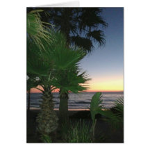 Sunset Thank You Card