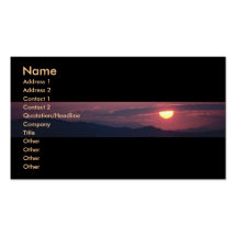 Sunshine Profile Card Business Card Template