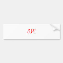 Supe Bumper Sticker