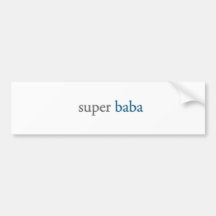 super baba bumper sticker