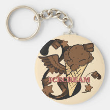 Super Chocolate Ice Cream Keychain