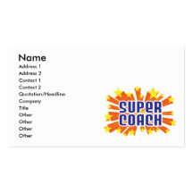 Super Coach Business Cards