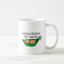 Super Cousin of Twins Pod Coffee Mugs