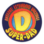 Super Dad Father's Day Stickers stickers
