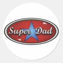 Super Dad Stickers