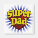Super Dad, Superhero Red/Yellow/Blue Magnet