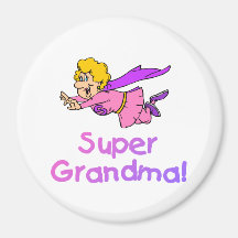 Super Grandma (Flying) Refrigerator Magnet