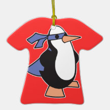 super hero penguin christmas ornament