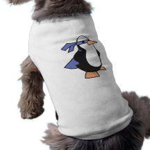 super hero penguin dog t shirt