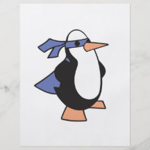 super hero penguin personalized flyer