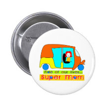 Super Mum Pinback Buttons