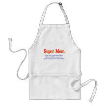 Super Mum with super powers t-shirts and gifts. Apron