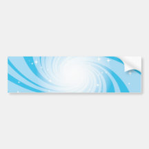 Super Nova Blue Bumper Stickers