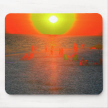 Super Nova Sunset Mouse Pad