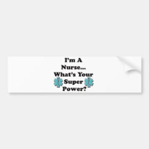 Super Nurse Bumper Sticker