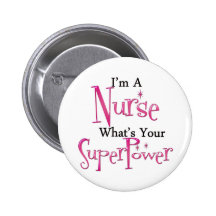 Super Nurse Pinback Button