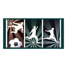 super-soccer photo card template