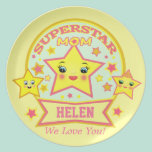 Super Star Mom Mother's Day Plate plates