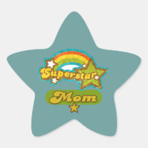 Super Star Mum Star Sticker