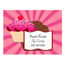 Super Sweet Cupcake Bakery Post Card