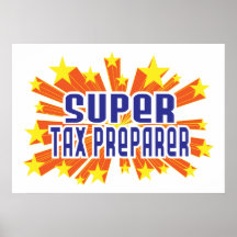 Super Tax Preparer Poster