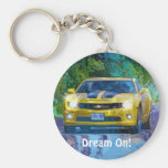 Superfast Yellow Sports Car Key-Chains Key Chain
