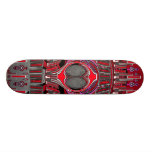 Superfly in dark red and pink skate board deck