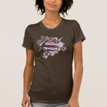 Supergirl Logo with Roses Tshirt