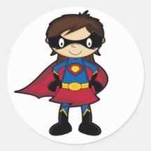 Superhero Girl Sticker