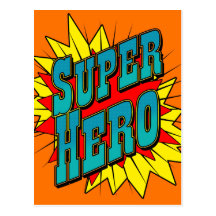 SuperHero Postcard