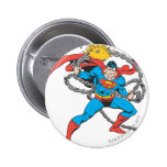 Superman Breaks Chains 3 Pinback Buttons