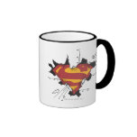 Superman broken metal mugs