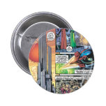 Superman Comic Panel - Clark's Origins buttons