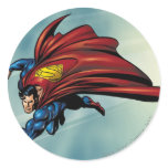 Superman flys with cape stickers