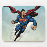 Superman leaps upward mousepads