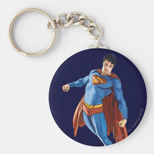 Superman Looking Down Keychains