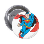 Superman Right Fist Raised Pinback Button