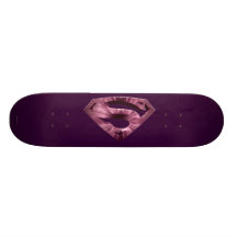 Superman Star Burst Logo Skate Board Deck