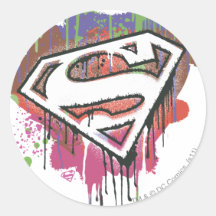 Superman - Twisted Innocence Logo Stickers