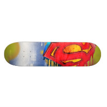 Superman Urban Spraypaint Skate Deck