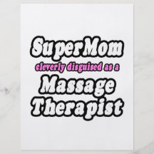 SuperMom...Massage Therapist Full Color Flyer