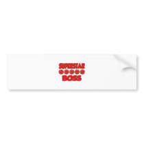 Superstar Boss bumper stickers