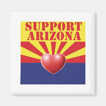 SUPPORT Arizona, AZ Refrigerator Magnets