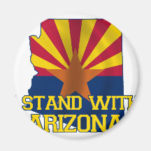 Support Arizona Refrigerator Magnet