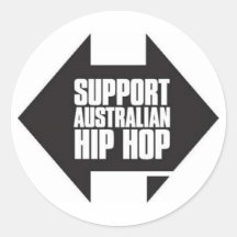 Support Australian hip hop sticker