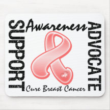 Support Awareness Advocate Cure Breast Cancer Mouse Mat