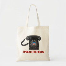 SUPPORT BARACK OBAMA 2012 TOTE BAGS