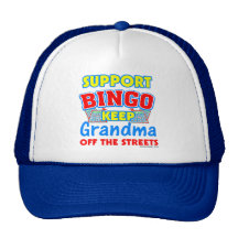 Support Bingo Grandma Hats